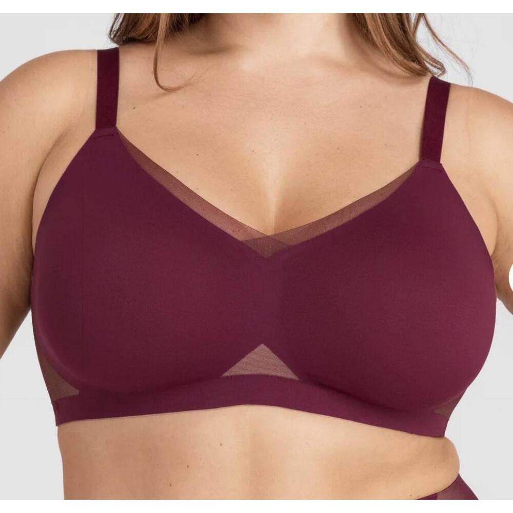 Honeylove Burgundy Bra
